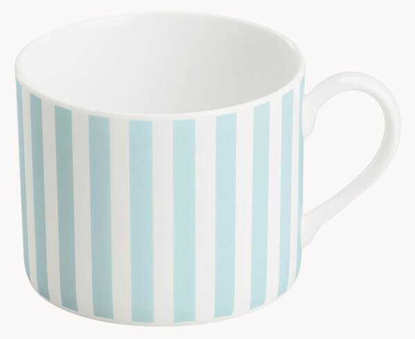 Sada hrnků z kostního porcelánu Pastel Stripes, 6 dílů