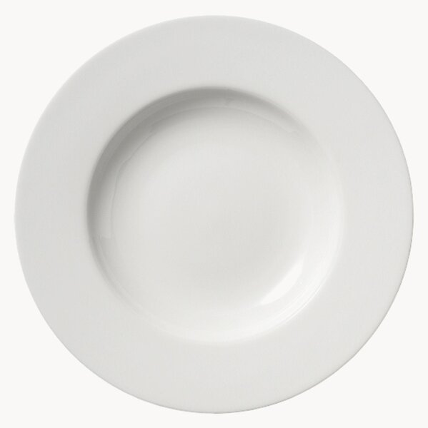Sada mělkých talířů z kostního porcelánu Cross White, 6 dílů