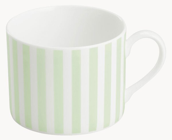 Sada hrnků z kostního porcelánu Pastel Stripes, 6 dílů