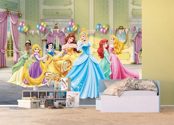 Dětská vliesová fototapeta na zed' Ples Princezen, Disney | 360 x 270 cm | DFTDNXXL 5033