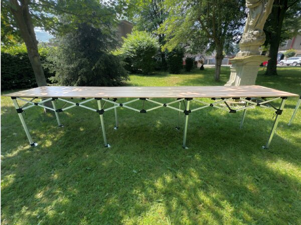 TENTino Skládací profi pult 4,28 m x 75 cm pro nůžkový stan