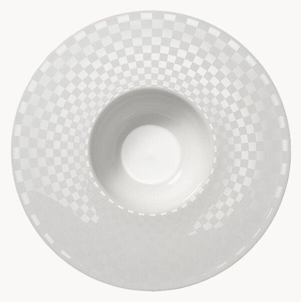 Sada hlubokých talířů z kostního porcelánu Cross White, 6 dílů