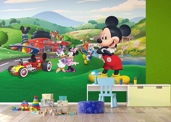 Dětská vliesová fototapeta na zed' Mickey Mouse Doma, Disney | 360 x 270 cm | DFTDNXXL 5071