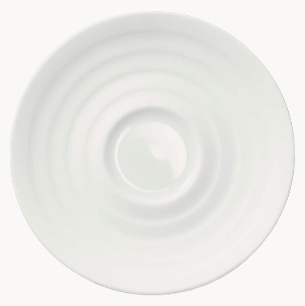 Sada podšálků z kostního porcelánu Cross White, 6 dílů