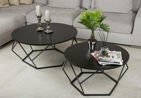 Konferenční stolek DIAMOND 70 cm černá