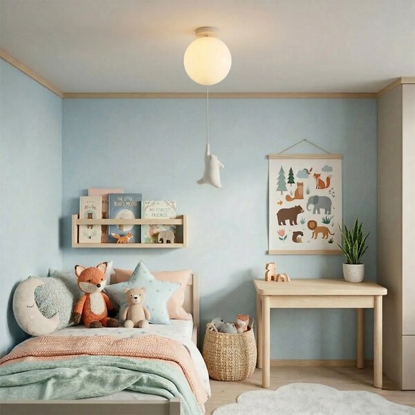 Toolight Závěsné osvětlení Plafon Teddy G167-1CP bílé