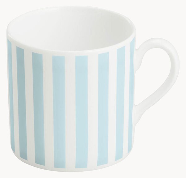 Sada šálků na espresso z kostního porcelánu Pastel Stripes, 6 dílů