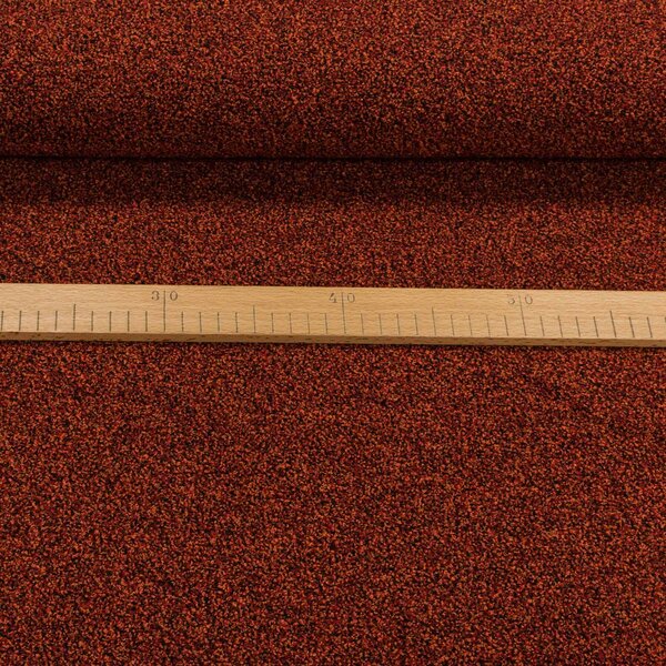 Směsový úplet / svetrovina 3105, oranžovo-hnědé zrnění, š.150cm (látka v metráži)