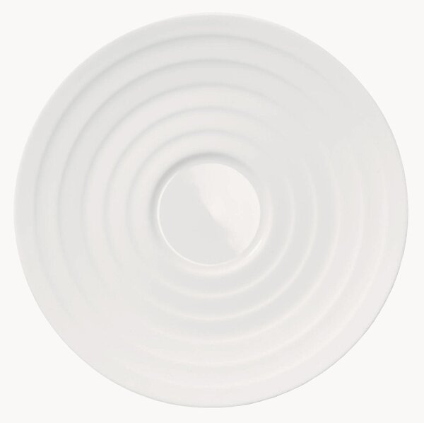 Sada podšálků z kostního porcelánu Cross White, 6 dílů
