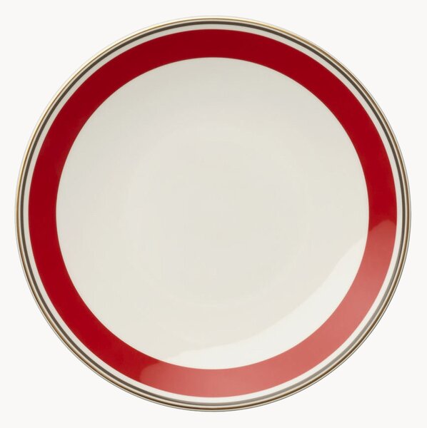 Sada snídaňových talířů z kostního porcelánu Capri, 6 dílů