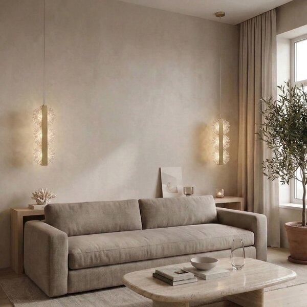Toolight Závěsné LED osvětlení Modern G150-3CP kartáčovaná zlatá