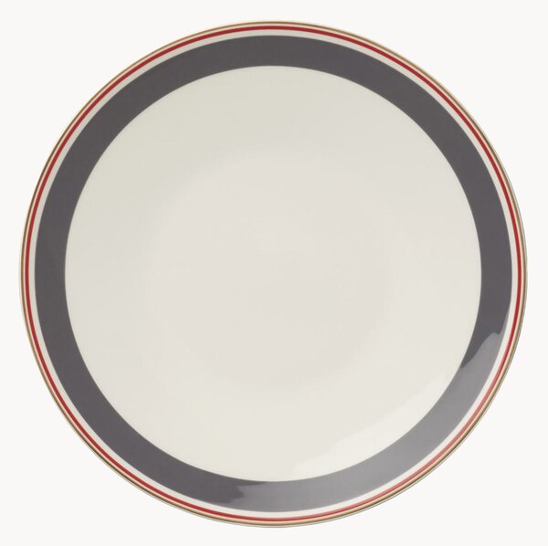 Sada mělkých talířů z kostního porcelánu Capri, 6 dílů