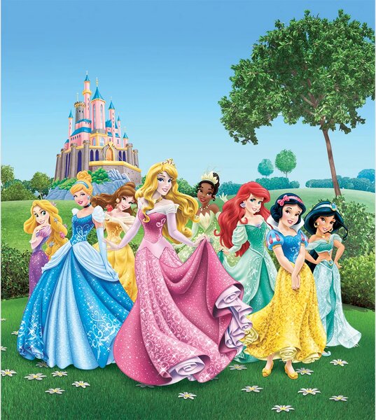 Dětská vliesová fototapeta na zed' Princezny, Disney | 180 x 202 cm | DFTDNXL 5112