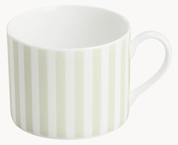 Sada hrnků z kostního porcelánu Pastel Stripes, 6 dílů