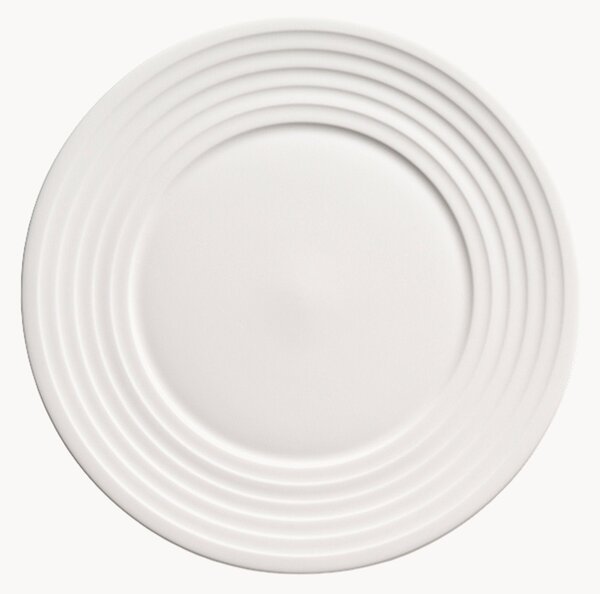 Sada mělkých talířů z kostního porcelánu Fine Dining Relief, 6 dílů