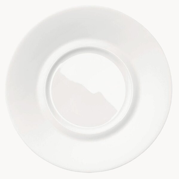 Sada podšálků z kostního porcelánu Cross White, 6 dílů
