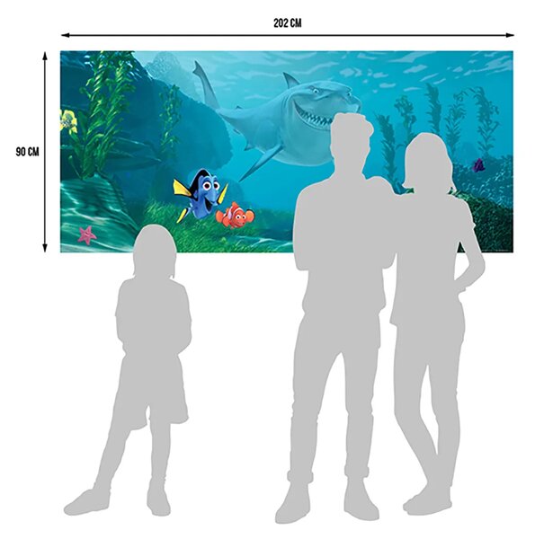 Dětská vliesová fototapeta na zed' Hledá se Nemo Bruce, Disney | 202 x 90 cm | DFTDNH 5314