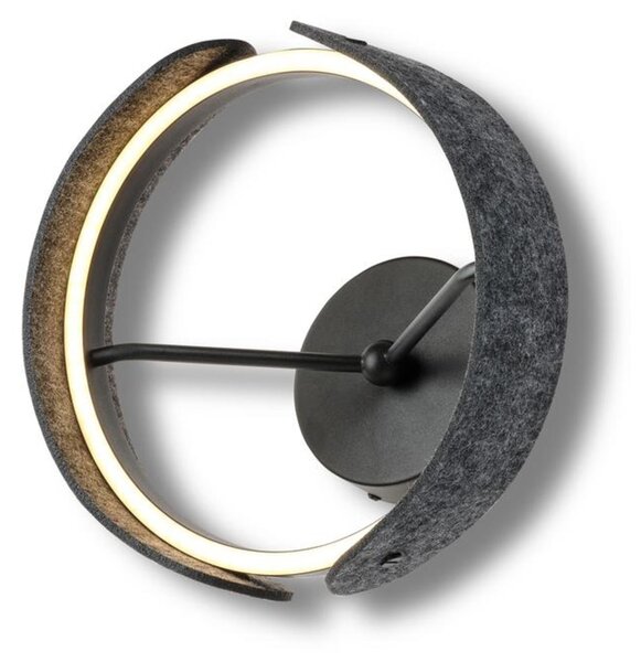 LEDVANCE nástěnné svítidlo Decor Curve Felt 20 W 220-240 V 3000 K tmavě šedé
