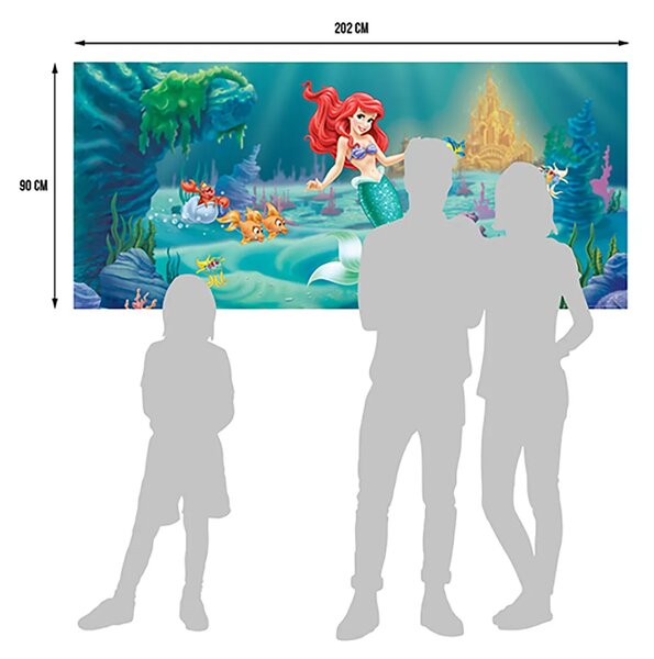 Dětská vliesová fototapeta na zed' Ariel pod vodou, Disney | 202 x 90 cm | DFTDNH 5320