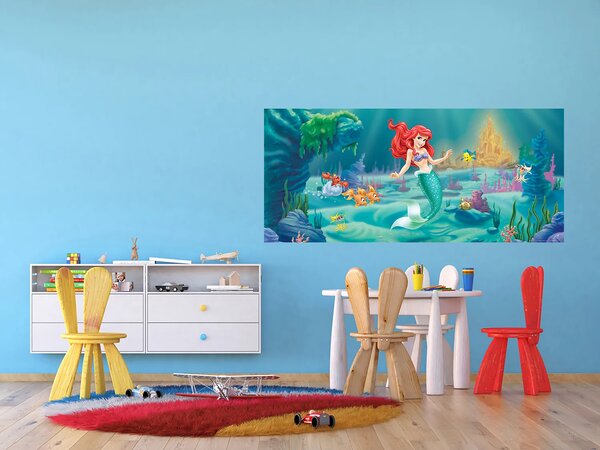 Dětská vliesová fototapeta na zed' Ariel pod vodou, Disney | 202 x 90 cm | DFTDNH 5320