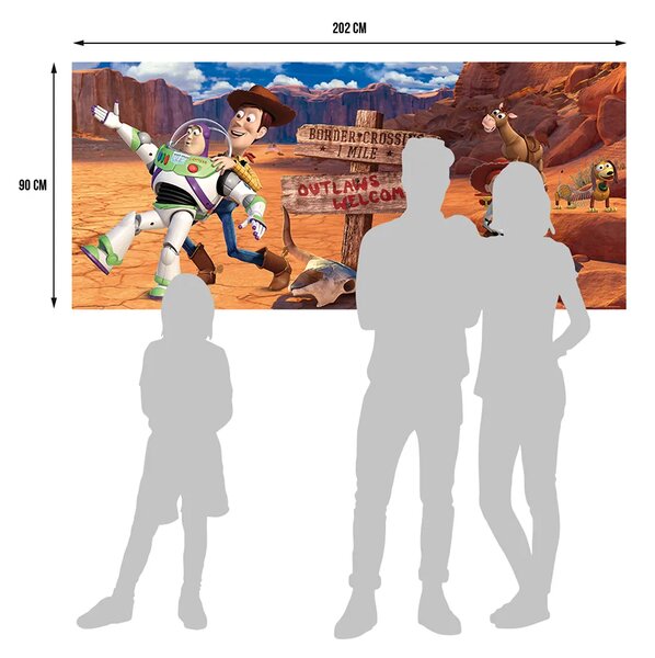 Dětská vliesová fototapeta na zed' Příběh hraček Kaňon, Disney | 202 x 90 cm | DFTDNH 5327