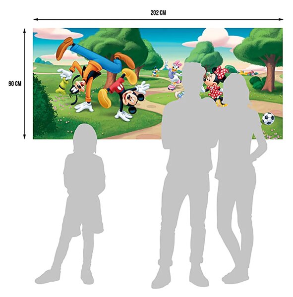 Dětská vliesová fototapeta na zed' Mickey Mouse Sporty, Disney | 202 x 90 cm | DFTDNH 5323