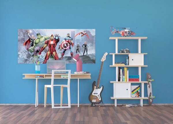 Dětská vliesová fototapeta na zed' Marvel Avengers, Disney | 202 x 90 cm | DFTDNH 5328