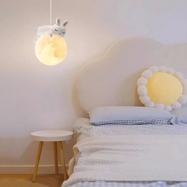 Toolight Závěsné osvětlení spící zajíček G164-1CP bílé