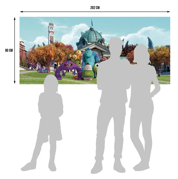 Dětská vliesová fototapeta na zed' Příšerky s.r.o., Disney | 202 x 90 cm | DFTDNH 5342