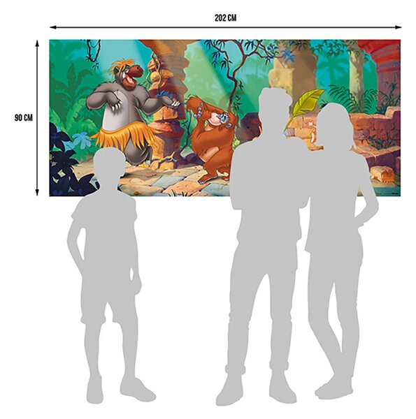 Dětská vliesová fototapeta na zed' Kniha džunglí, Disney | 202 x 90 cm | DFTDNH 5355