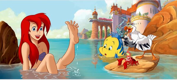 Dětská vliesová fototapeta na zed' Proměna Ariel, Disney | 202 x 90 cm | DFTDNH 5363