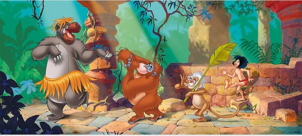 Dětská vliesová fototapeta na zed' Kniha džunglí, Disney | 202 x 90 cm | DFTDNH 5355