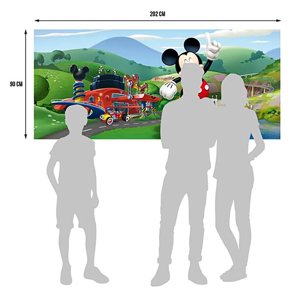 Dětská vliesová fototapeta na zed' Mickey Mouse, Disney | 202 x 90 cm | DFTDNH 5375