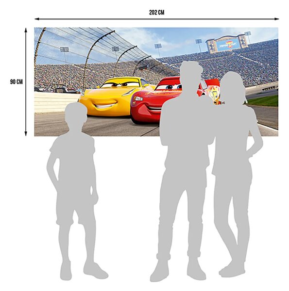 Dětská vliesová fototapeta na zed' Auta Duo, Disney | 202 x 90 cm | DFTDNH 5377