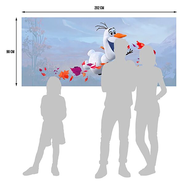 Dětská vliesová fototapeta na zed' Ledové království Olaf, Disney | 202 x 90 cm | DFTDNH 5385