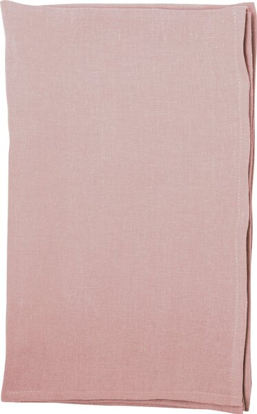 IHR LINEN UNI růžový lněný běhoun 45x150 cm