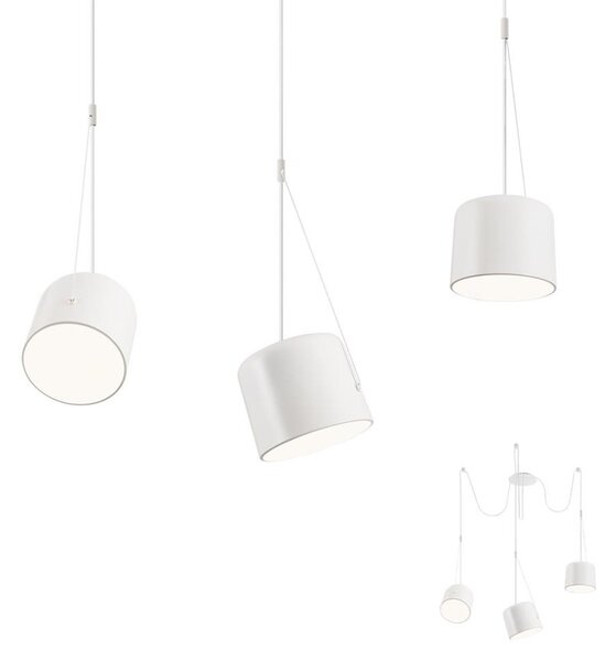 Redo 01-1825 - Lustr na lanku DODO 3xE27/15W/230V pavouk bílá