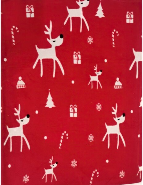 MyHouse deka fleece MyHouse DASHER sobi na červené, 150x200cm