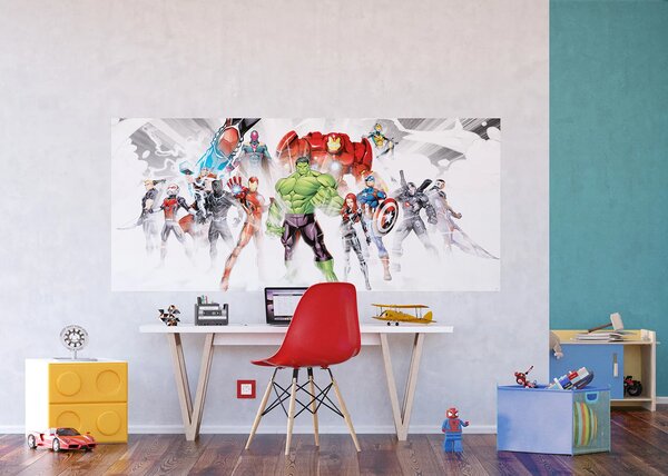 Dětská vliesová fototapeta na zed' Marvel Avengers – Komiksy, Disney | 202 x 90 cm | DFTDNH 5396