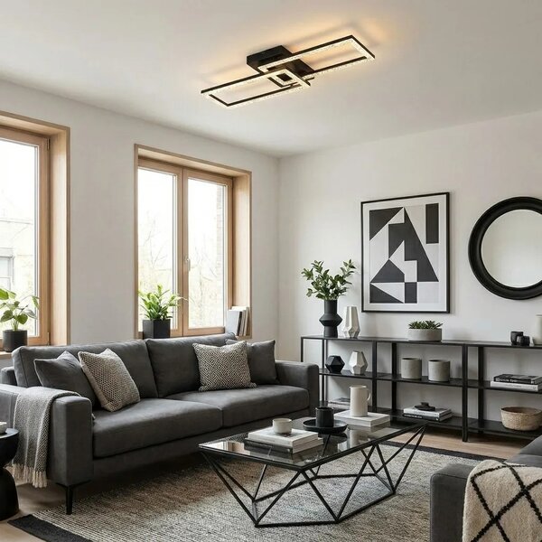 Toolight Stropní LED osvětlení Modern G155-C Black