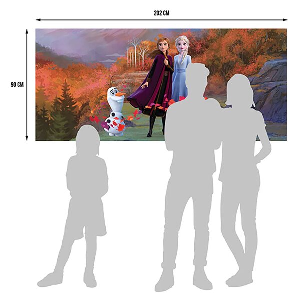 Dětská vliesová fototapeta na zed' Ledové království Les, Disney | 202 x 90 cm | DFTDNH 5387