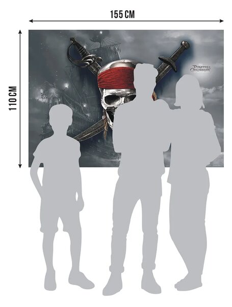 Dětská vliesová fototapeta na zed' Piráti z Karibiku, Disney | 155 x 110 cm | DFTDNM 5205