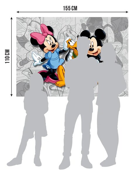 Dětská vliesová fototapeta na zed' Mickey Mouse Komiksy, Disney | 155 x 110 cm | DFTDNM 5204