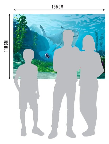 Dětská vliesová fototapeta na zed' Hledá se Nemo Bruce, Disney | 155 x 110 cm | DFTDNM 5230