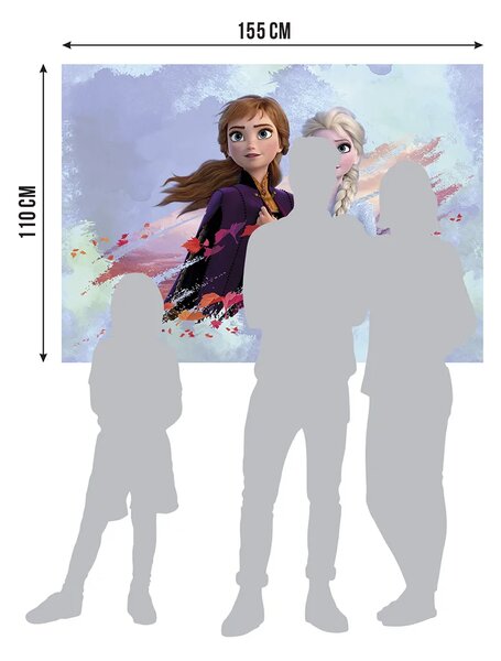 Dětská vliesová fototapeta na zed' Ledové Království Sestry, Disney | 155 x 110 cm | DFTDNM 5263