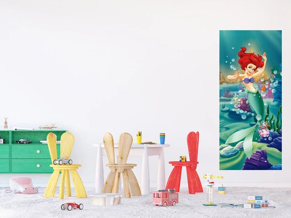 Dětská vliesová fototapeta na zed' Ariel pod Vodou, Disney | 90 x 202 cm | DFTDNV 5410