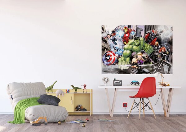 Dětská vliesová fototapeta na zed' Marvel Avengers Záchranná Mise, Disney | 155 x 110 cm | DFTDNM 5278