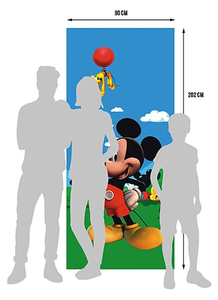 Dětská vliesová fototapeta na zed' Mickey Mouse a Přátelé, Disney | 90 x 202 cm | DFTDNV 5407