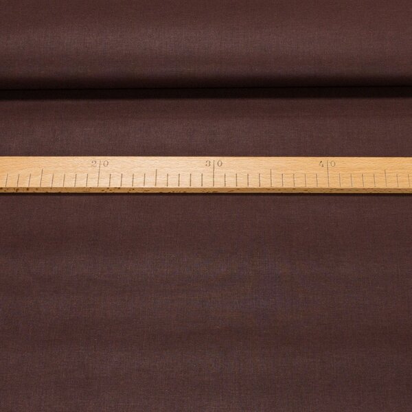 Bavlněné plátno jednobarevné JULIE JU001/15 uni tmavě hnědá, š.150cm (látka v metráži)
