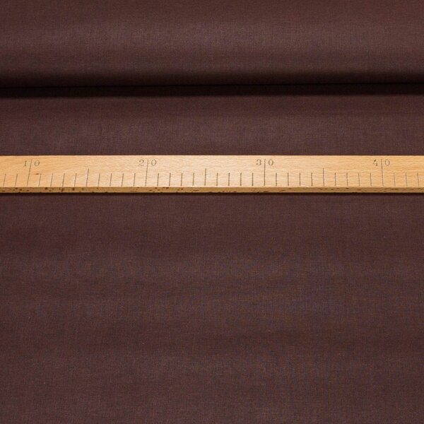 Bavlněné plátno jednobarevné JULIE JU001/15 uni tmavě hnědá, š.150cm (látka v metráži)